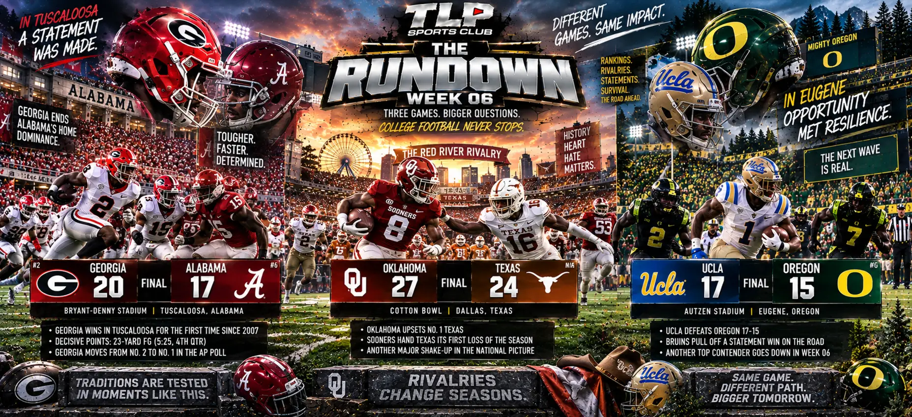 The Rundown, Week 6: the weekend overview.