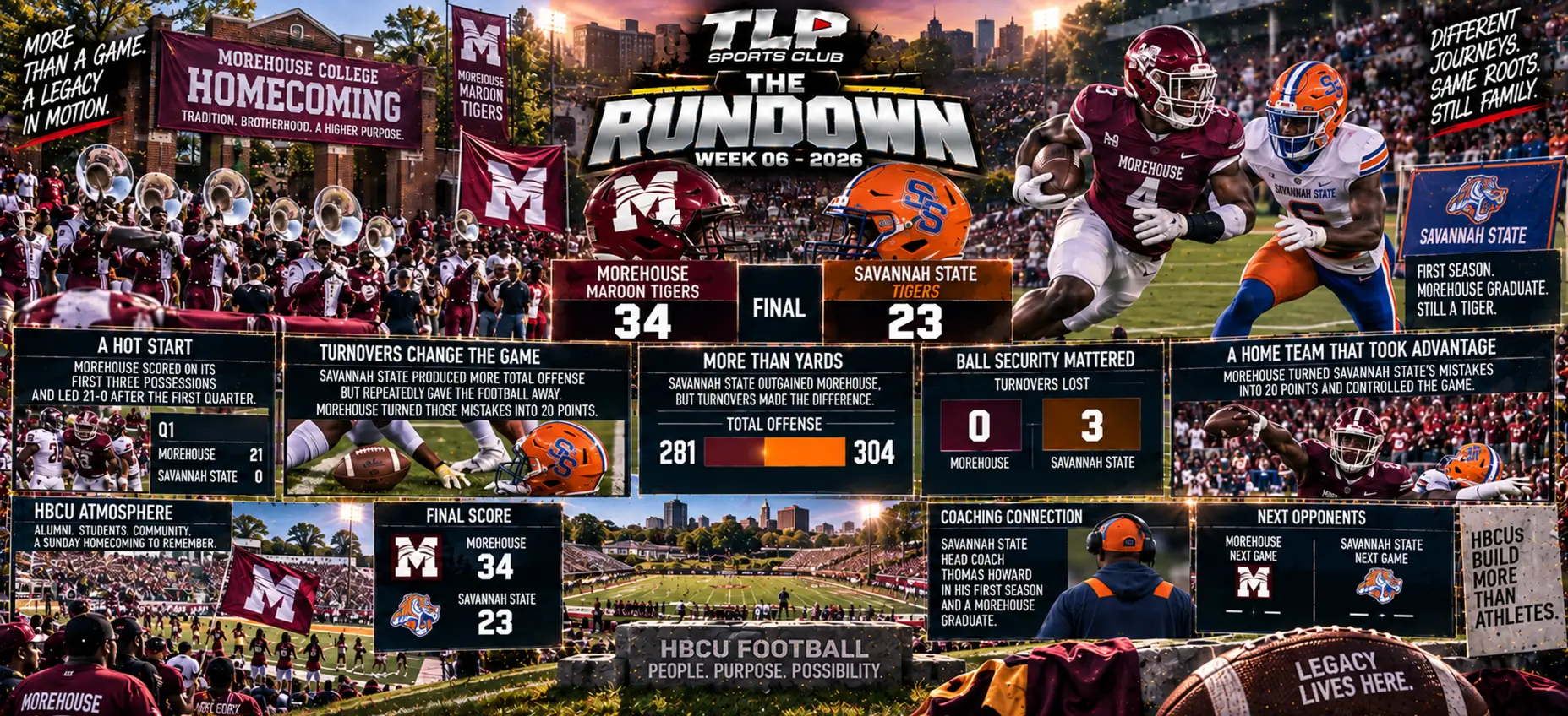The Rundown, Week 6, HBCU: Savannah State at Morehouse.