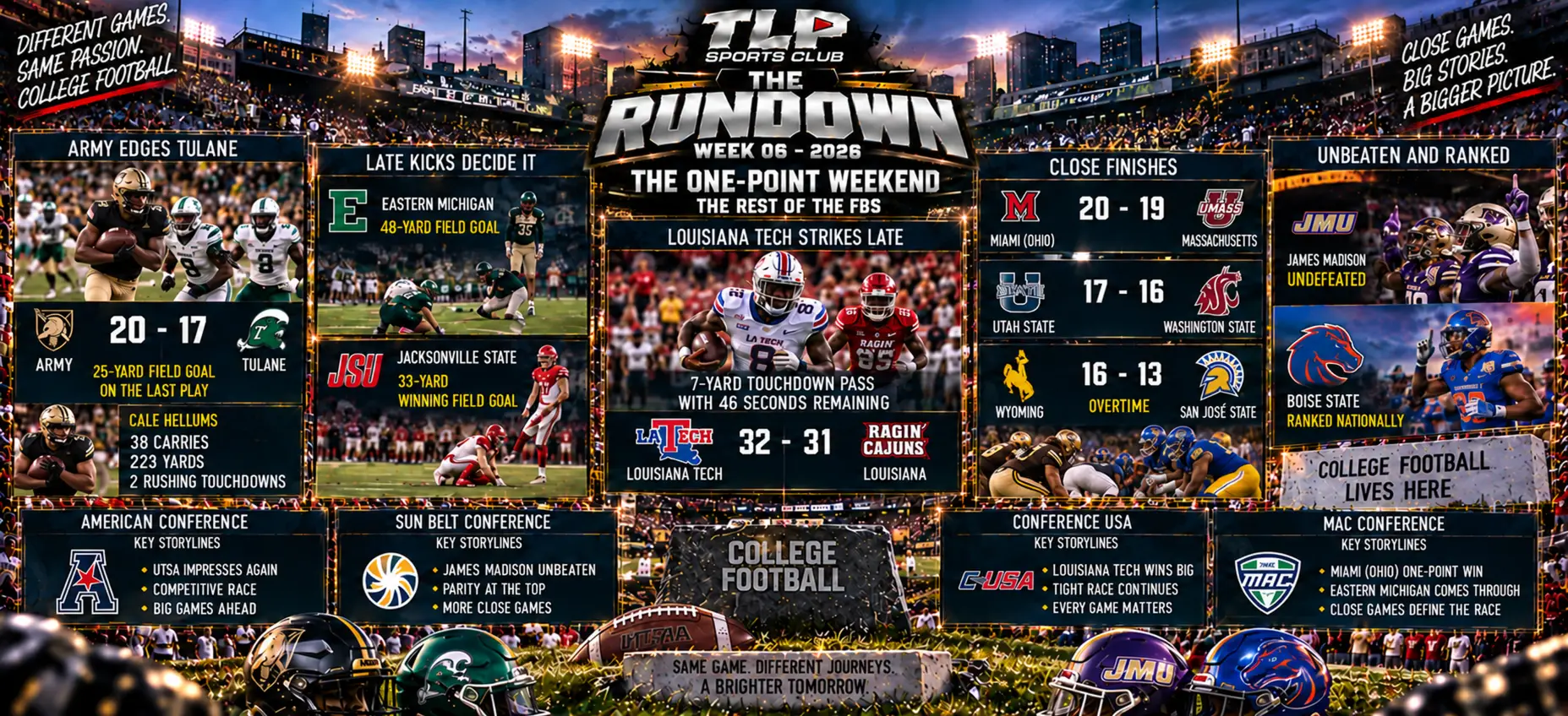 The Rundown, Week 6, the rest of the FBS conferences.