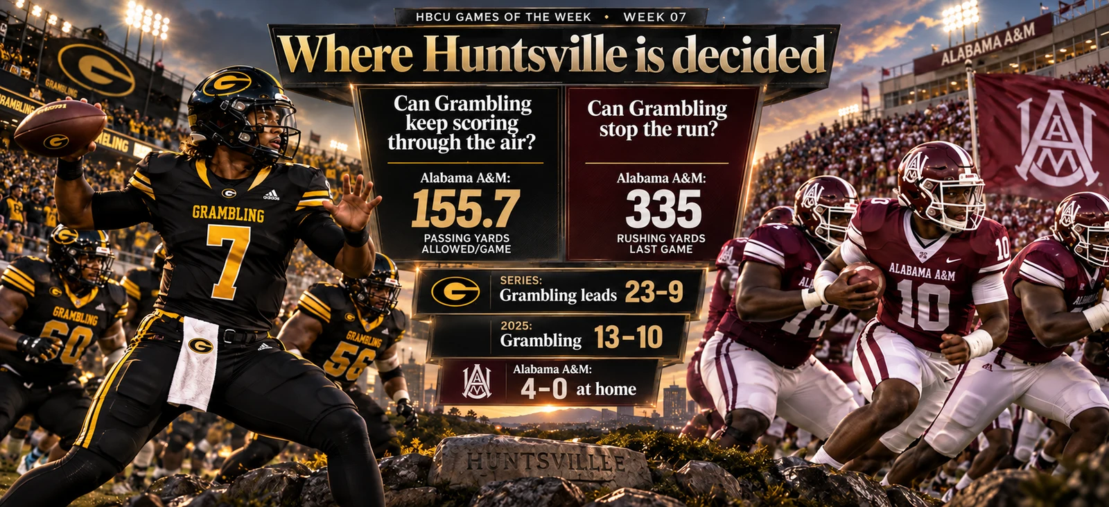 The keys to Grambling State at Alabama A&M.