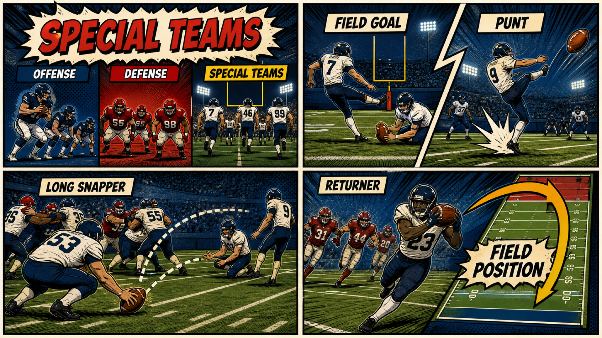 Special teams — comic panel 01