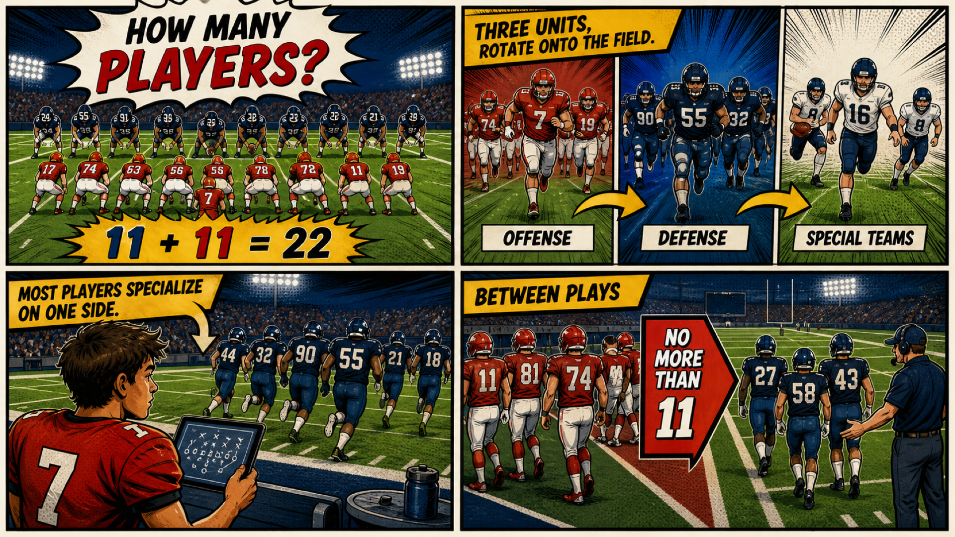 How many players are on the field? — comic panel 01